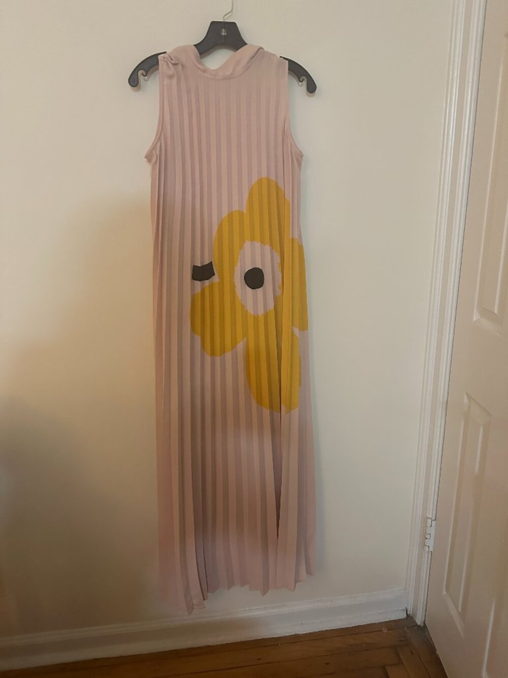 Marimekko Taitos Pleated Maxi Dress sz Medium